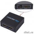 ORIENT HDMI Splitter HSP0102N, 1->2, HDMI 1.4/3D, HDTV1080p/1080i/720p, HDCP1.2, внешний БП-зарядник 1xUSB 5В/1A, метал.корпус (30460)  [Гарантия: 1 год]