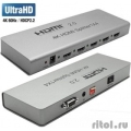 ORIENT HDMI 4K Splitter HSP0104H-2.0, 1->4, HDMI 2.0/3D, UHDTV 4K/ 60Hz (3840x2160)/HDTV1080p, HDCP2.2, EDID , RS232 , IR ,   5/1.5, .  [: 1 ]