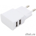 Cablexpert Адаптер питания 100/220V - 5V USB 2 порта, 2.1A, белый (MP3A-PC-11 )  [Гарантия: 3 месяца]