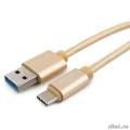 Cablexpert  USB 3.0 CC-P-USBC03Gd-1M AM/Type-C,  Platinum,  1, ,   [: 3 ]