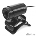 CBR CW 830M Black, Веб-камера с матрицей 0,3 МП, разрешение видео 640х480, USB 2.0, встроенный микрофон, ручная фокусировка, крепление на мониторе, длина кабеля 1,4 м, цвет чёрный  [Гарантия: 5 лет]