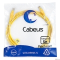 Cabeus PC-UTP-RJ45-Cat.5e-3m-YL-LSZH - U/UTP,  5, 2xRJ45/8p8c, , , LSZH, 3  [: 2 ]