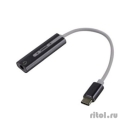ORIENT AU-05PL, Адаптер USB to Audio (звуковая карта), jack 3.5 mm (4-pole) для подключения телефонной гарнитуры к порту USB Type-C, кнопки: громкость +/-, играть/пауза/вперед/назад; Windows/Linux/MAC  [Гарантия: 1 год]
