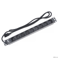 Cabeus PDU-9P-2IEC ���� ����������� ��� 19" ������, ��������������, 9 �������, 10 A, ��� �����������, ����������� ������, ���� 2 �, ����� IEC 320 C14  [��������: 2 ������]