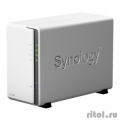 Synology DS220j Сетевое хранилище, настольное исполнение 2BAY NO HDD USB3   [Гарантия: 3 года]