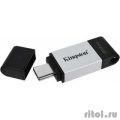 Kingston USB Drive 64GB USB 3.2 Gen 1, USB-C Storage DT80/64GB  [Гарантия: 3 года]