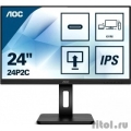 LCD AOC 23.8" 24P2C Black    {IPS 1920x1080 75Hz 4ms 178/178 250cd HDMI DisplayPort1.2 4xUSB3.2 USB-C MM}  [: 3 ]