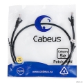 Cabeus PC-UTP-RJ45-Cat.5e-1m-BK ����-���� U/UTP, ��������� 5�, 2xRJ45/8p8c, ����������������, ������, PVC, 1�  [��������: 1 ���]