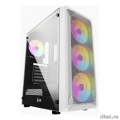 Powercase CMIZW-L4 Mistral Z4 White, Tempered Glass, Mesh, 4x 120mm 5-color LED fan, белый, ATX  [Гарантия: 1 год]