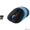 A-4Tech Мышь Fstyler FG10 черный/синий оптическая (2000dpi) беспроводная USB [1147565]  [Гарантия: 1 год]