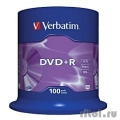 Verbatim  Диски DVD+R  4.7Gb 16-х, 100шт, Cake Box (43551)  [Гарантия: 2 недели]