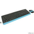 Клавиатура + мышь A4Tech Fstyler FG1010 клав:черный/синий мышь:черный/синий USB беспроводная Multimedia  [Гарантия: 1 год]