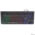 Клавиатура игровая HIPER GENOME GK-1  {Мембранная, проводная, мультимедиа, 87кл, 6кл anti-ghosting, RGB подсветка, кабель 1.5м}  [Гарантия: 1 год]