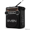 SVEN SRP-355, черный, радиоприемник (мощность 3 Вт (RMS), FM/AM/SW, USB, SD/microSD, фонарь, встроенный аккумулятор)  [Гарантия: 1 год]
