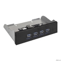 Exegate EX289290RUS ������ USB �� �������� ������ ExeGate U5H-625, 5,25", 4*USB3.0, ������, ������, �������. � MB  [��������: 1 ���]