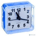 Perfeo Quartz часы-будильник "PF-TC-001", квадратные 5,5*5,5 см, синие  [Гарантия: 1 год]