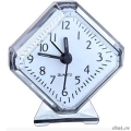 Perfeo Quartz часы-будильник "PF-TC-002", ромб. 7,5*8,5 см, белые  [Гарантия: 1 год]