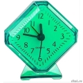 Perfeo Quartz часы-будильник "PF-TC-002", ромб. 7,5*8,5 см, зелёные  [Гарантия: 1 год]