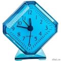 Perfeo Quartz часы-будильник "PF-TC-002", ромб. 7,5*8,5 см, синие  [Гарантия: 1 год]