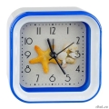 Perfeo Quartz часы-будильник "PF-TC-006", квадратные 10*10 см, звезда  [Гарантия: 1 год]