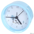 Perfeo Quartz часы-будильник "PF-TC-011", круглые диам. 9,5 см, синие  [Гарантия: 1 год]