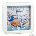 Perfeo Quartz часы-будильник "PF-TC-014", квадратные 10,5*10,5 см, ракушка  [Гарантия: 1 год]
