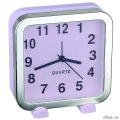 Perfeo Quartz часы-будильник "PF-TC-018", квадратные 13*13 см, фиолетовые  [Гарантия: 1 год]
