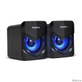 Exegate EX289685RUS Акустическая система 2.0 ExeGate Accord 200 (питание USB, 2х3Вт (6Вт RMS), 60-20000Гц,цвет черный, синяя подсветка)  [Гарантия: 1 год]