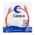 Cabeus PC-UTP-RJ45-Cat.5e-1m-RD ����-���� U/UTP, ��������� 5�, 2xRJ45/8p8c, ����������������, �������, PVC, 1�     [��������: 2 ������]