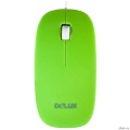 Мышь DELUX "DLM-111" опт. ,1000dpi, USB  (2 кн.+скролл), бело-зеленая  [Гарантия: 1 год]