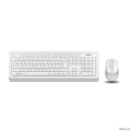Клавиатура и мышь Wireless A4Tech FG1010 WHITE бело-серая, USB [1147575]  [Гарантия: 1 год]