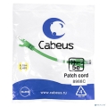 Cabeus PC-UTP-RJ45-Cat.5e-0.15m-GN ����-���� U/UTP, ��������� 5�, 2xRJ45/8p8c, ����������������, �������, PVC, 0.15�    [��������: 2 ������]
