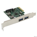 ORIENT AM-U3142PE-2A,  PCI-Ex4 v3.0, USB 3.2 Gen2, 2-port ext Type-A, ASM3142 chipset,  .,   LP   (31272)  [: 1 ]