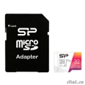 Micro SecureDigital 32GB Silicon Power SDHC Class10  SP032GBSTHBV1V20SP  Elite + adapter  [Гарантия: 1 год]