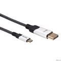 VCOM CU422MCV-1.8M ������-������� USB 3.1 Type-Cm --> DP(m) 8K@60Hz, 1.8m , Alumi Shell,VCOM <CU422MCV-1.8M> (4895182217980/4895182217997)  [��������: 1 ���]