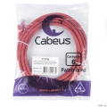 Cabeus PC-UTP-RJ45-Cat.6-3m-RD-LSZH ����-���� U/UTP, ��������� 6, 2xRJ45/8p8c, ����������������, �������, LSZH, 3�  [��������: 2 ������]