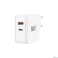 Bion   , GaN, USB-A + USB-C, PowerDelivery, 65 ,  [BXP-GAN-PD-AC-65W]  [: 2 ]