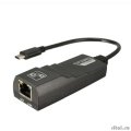 Bion Переходник с кабелем USB C - RJ45, 1000мб/с, длинна кабеля 15 см, черный [BXP-A-USBC-LAN-B]  [Гарантия: 1 год]