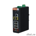DAHUA DH-IS4210-8GT-120 10-�������� ���������� ����������� ���������� � PoE, ������������ ����������, 8xRJ45 1Gb PoE, 2xSFP 1Gb uplink, �������� 120��, ���������� 20 ����/�, MAC-������� 8�  [��������: 3 ����]